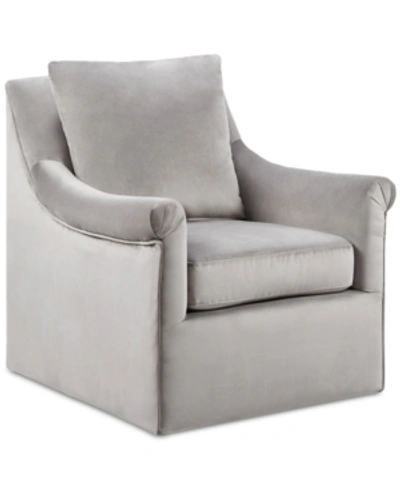 Furniture Ellis Swivel Chair In Grey