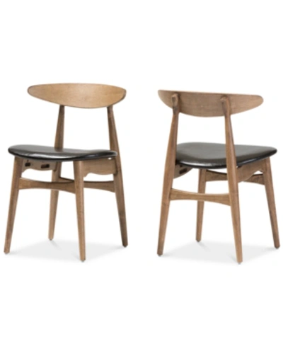 Furniture Edna Dining Chair (set Of 2) In Black