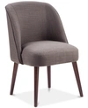 Furniture Bradley Rounded Back Dining Chair In Charcoal