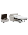 FURNITURE ASTRA 59" FABRIC CHAIR BED & 36" FABRIC STORAGE OTTOMAN SET, CREATED FOR MACY'S