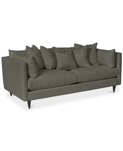 Furniture Bostal 83" Fabric Sofa, Created For Macy's In Dover Stone Green
