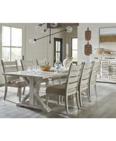 Furniture Trisha Yearwood Coming Home Dining , 7-pc. Set (table & 6 Side Chairs) In Chalk