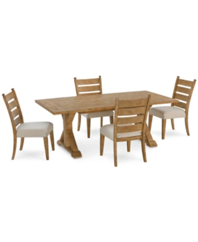 Furniture Trisha Yearwood Coming Home Dining , 5-pc. Set (table & 4 Side Chairs) In Wheat