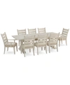 FURNITURE TRISHA YEARWOOD COMING HOME DINING FURNITURE, 9-PC. SET (DINING TABLE, 6 SIDE CHAIRS & 2 ARM CHAIRS)