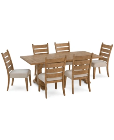 Furniture Trisha Yearwood Coming Home Dining , 7-pc. Set (table & 6 Side Chairs) In Wheat