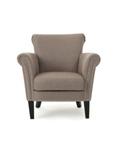 Noble House Brice Club Chair In Brown