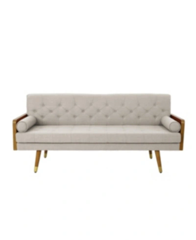 Noble House Jalon 72" Sofa In Beige