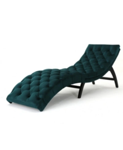 Noble House Garret Chaise In Teal