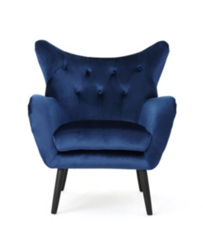Noble House Seigfried Arm Chair In Navy