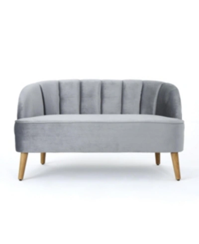 Noble House Amaia 50" Sofa In Pewter