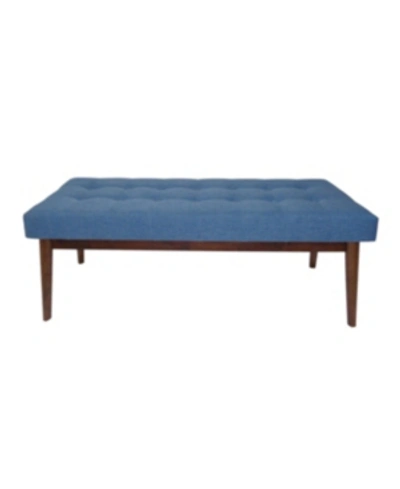 Noble House Flavel Ottoman In Blue