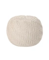 Noble House Hershel Pouf In Beige