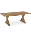 FURNITURE COMING HOME DOUBLE TRESTLE EXTENDABLE DINING TABLE