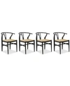FURNITURE STELLA SIDE CHAIR, 4-PC. SET (4 SIDE CHAIRS)