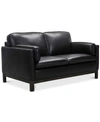 Furniture Closeout! Virton 63" Leather Loveseat, Created For Macy's In Ranch Brown