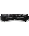 Furniture Closeout! Virton 3-pc. Leather "l" Sectional Sofa, Created For Macy's In Ranch Brown