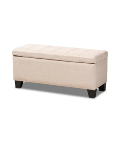 Furniture Fera Ottoman In Beige