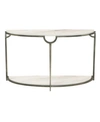 BERNHARDT MORELLO DEMILUNE METAL CONSOLE TABLE