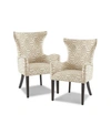 Furniture Angelica Dining Arm Chair, Set Of 2 In Tan