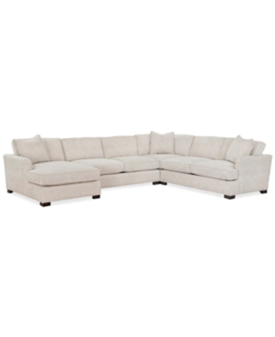 Furniture Closeout! Juliam 4-pc. Fabric Chaise Sectional Sofa, Created For Macy's In Barbados Cream
