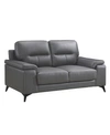 Furniture Palmyra Loveseat In Dark Gray