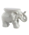 Furniture White Garden Stool In White