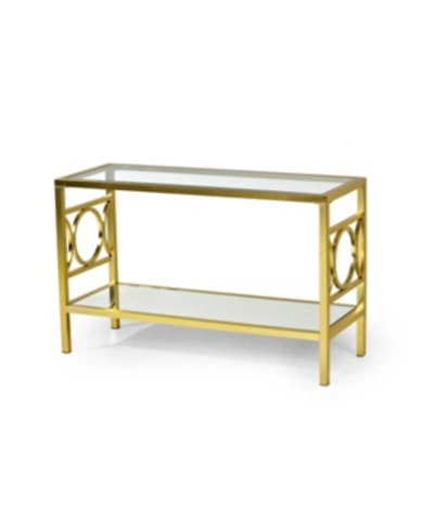 Furniture Olina Sofa Table In Gold