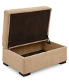 Furniture Radley 36" Fabric Chair Bed Storage Ottoman, Created For Macy's In Heavenly Caramel Tan