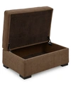 Furniture Radley 36" Fabric Chair Bed Storage Ottoman, Created For Macy's In Heavenly Cafe Brown