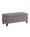 Furniture Netto Lift-top Bench In Brown