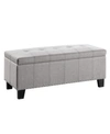 Furniture Netto Lift-top Bench In Gray