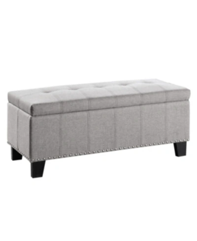 Furniture Netto Lift-top Bench In Gray