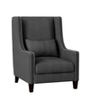 Furniture Verona Wingback Chair In Dark Gray