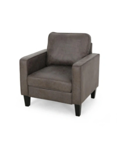 Noble House Beeman Accent Chair In Slate