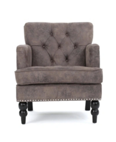 Noble House Malone Club Chair In Brown