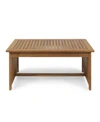 Noble House Carolina Outdoor Coffee Table In Tan