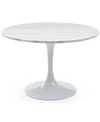 STEVE SILVER COLFAX ROUND MARBLE TABLE