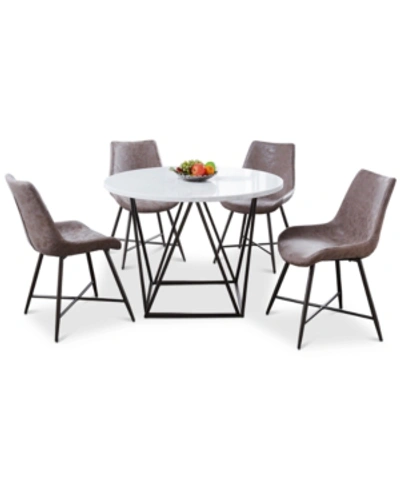 Steve Silver Ramona 5-pc. Dining Set, (round Table & 4 Side Chairs)
