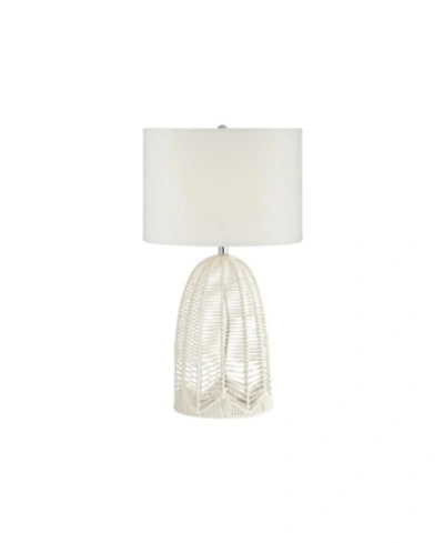 Pacific Coast Lighting White Rope Cage Table Lamp