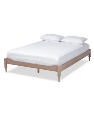 Furniture Laure French Bohemian Full Size Bed Frame In Oak