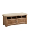 FURNITURE OF AMERICA BUDROW TWO-DOOR SHOE BENCH