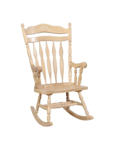Furniture Of America Aspen Traditional Rocking Chair In White Wash