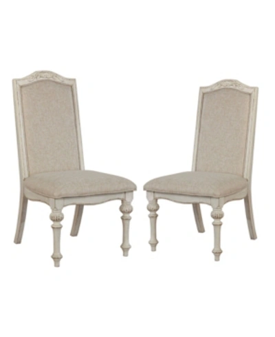 Furniture Of America Louisah Side Chairs (set Of 2) In Ivory