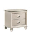 FURNITURE OF AMERICA SHAYER PEARL 2-DRAWER NIGHTSTAND