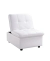 FURNITURE OF AMERICA MEDARY TUFTED FUTON CHAIR