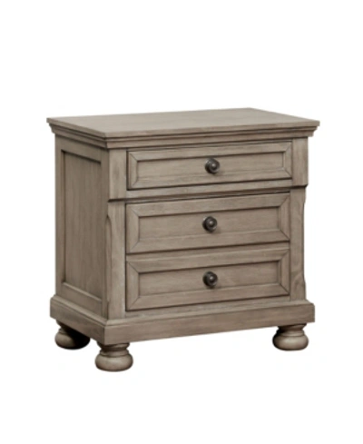 Furniture Of America Cider 3 Drawer Nightstand In Gray