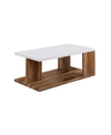 FURNITURE OF AMERICA MATCHED OPEN SHELF COFFEE TABLE