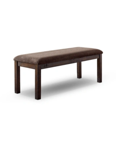 Furniture Of America Hawthorne Padded Bench In Brown