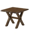 FURNITURE OF AMERICA COUPLA TRESTLE END TABLE