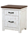 Furniture Of America Willow Crest Distressed 3-drawer Nightstand In White
